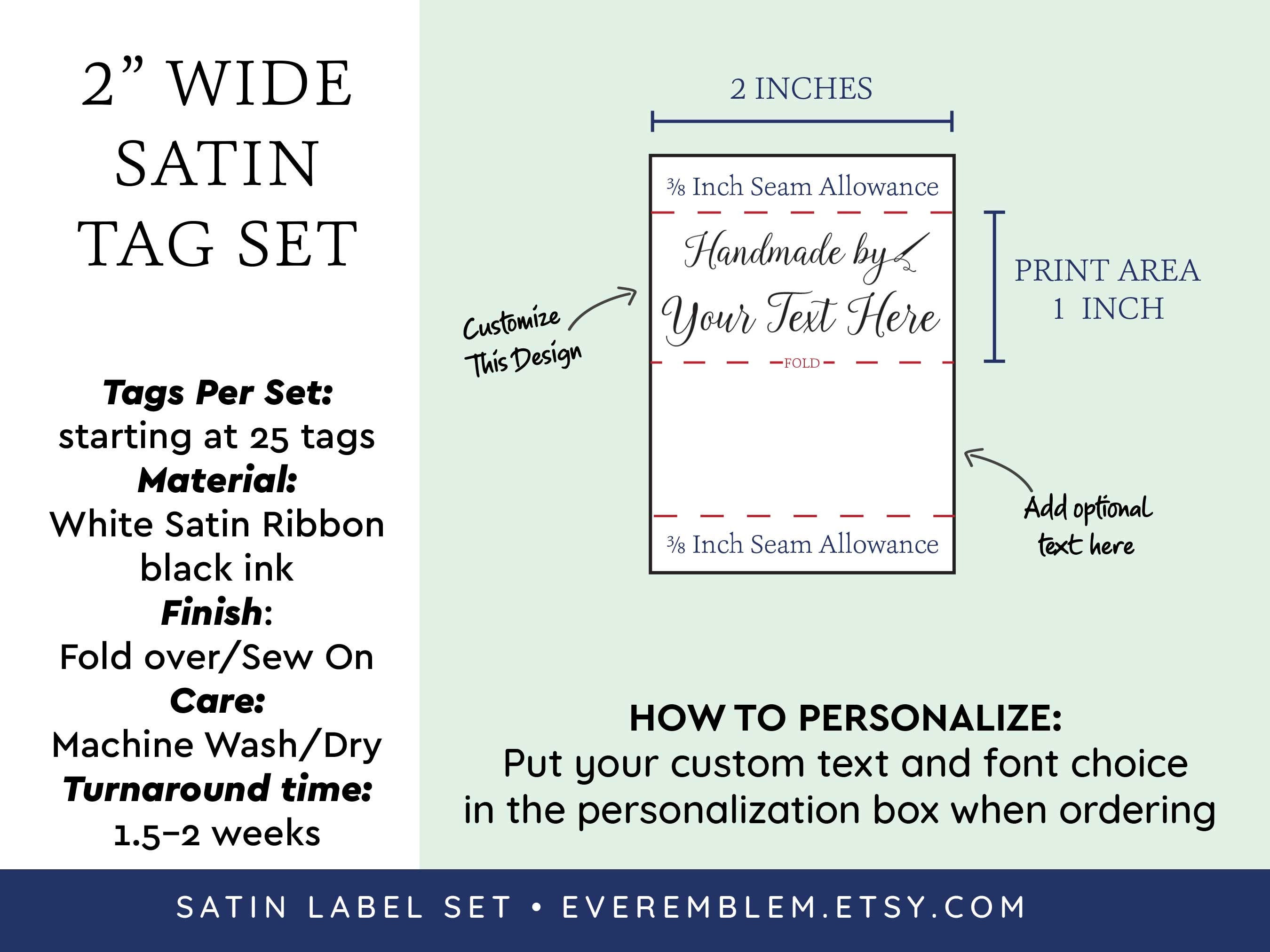 Sewing label Set with Needle and thread 2 wide Quilt | Etsy