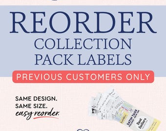 Reorder Collection Pack Labels - Please only purchase if previously ordered from EverEmblem