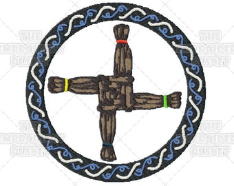 Brigid's Cross Embroidery Design: Irish Pagan Symbol (Digital Download)
