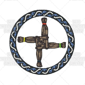 Cruz de Brígida, Nudo de Brígida, símbolo pagano, bordado pagano, bordado cristiano, símbolos, símbolos religiosos, símbolos paganos