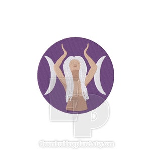 Goddess of Spirit Element Pagan Machine Embroidery Pattern Designs
