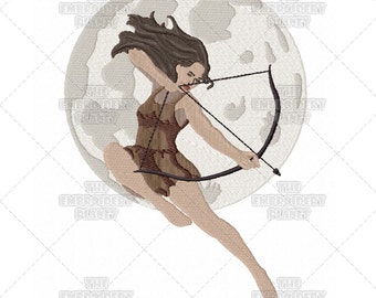 Artemis embroidery, Artemis, Pagan embroidery, History, Goddess, Machine Embroidery, Greek Mythology, Roman, Diana embroidery