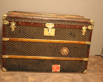 goyard steamer trunk