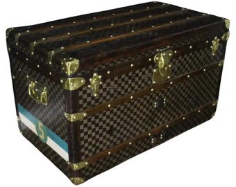 Louis Vuitton Courrier Trunk in Damier Canvas 90 cm, Vuitton Steamer Trunk
