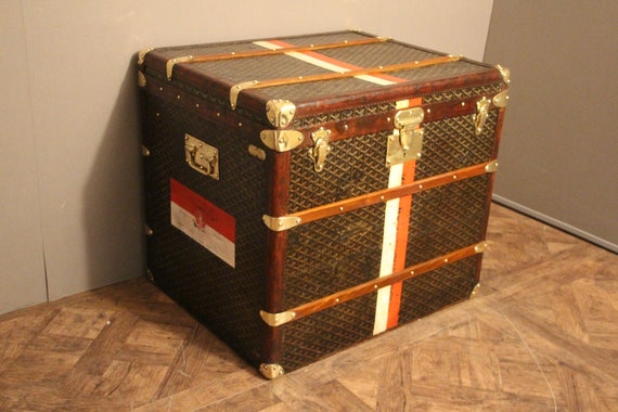 goyard travel trunk