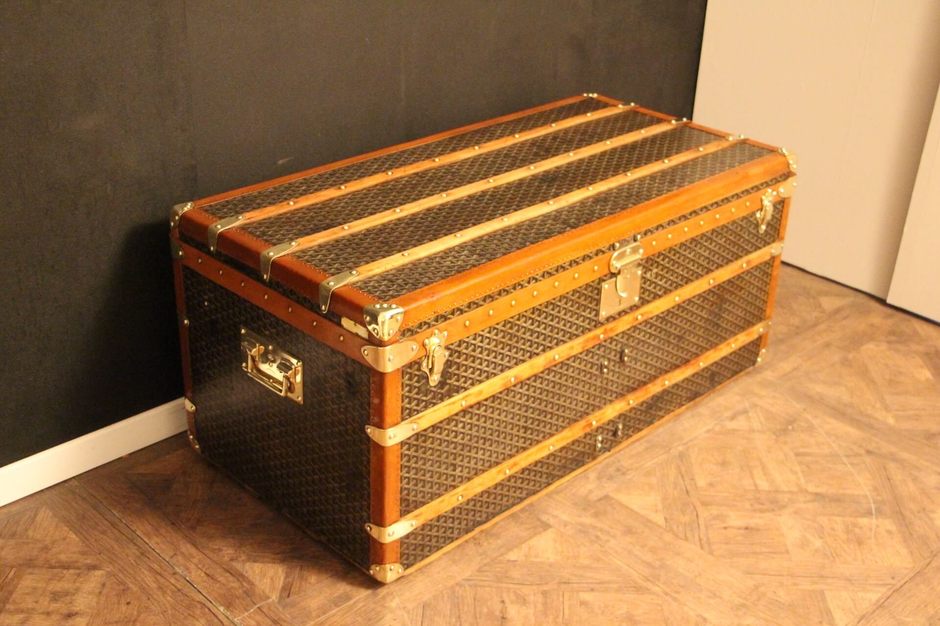 Malle Goyard Ancienne, Malle Courrier 110 cm