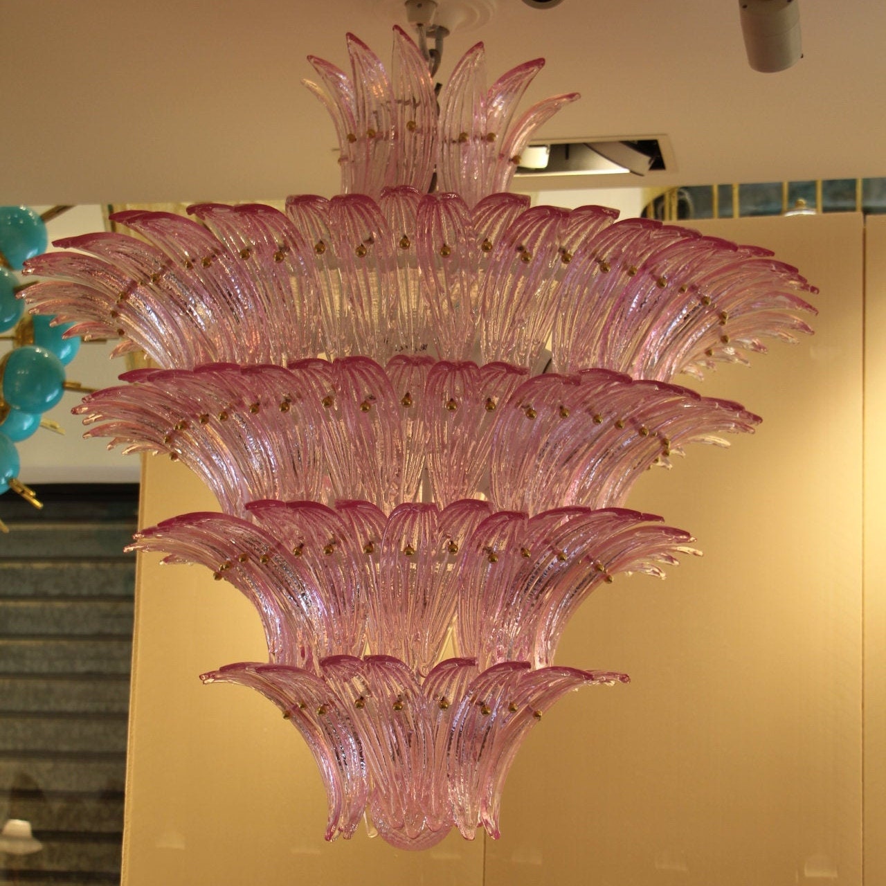 Lustre Verre de Murano Rose, Barovier E Toso