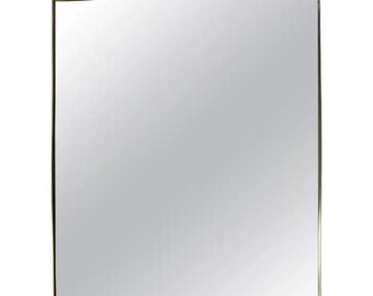 1950's Modernist Shaped Brass Wall Mirror