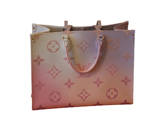 HealthdesignShops, Onthego PM Monogram Coated Canvas Tote Sunrise Pastel