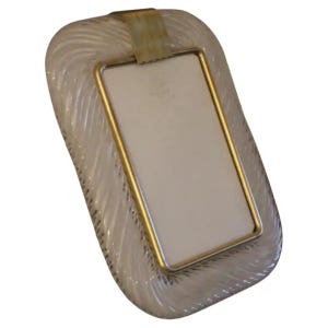 Milky White Murano Glass Photo Frame