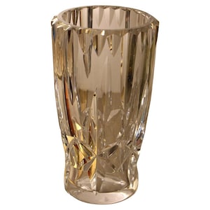 Baccarat Cut Clear Crystal Vase