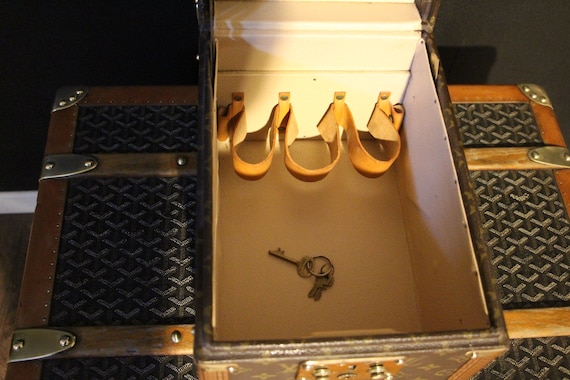 Vintage Louis Vuitton Train Case And Jewelry Case