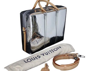 Louis Vuitton Silver Mirror Porte Documents Or 24 Hours Bag by Virgil Abloh
