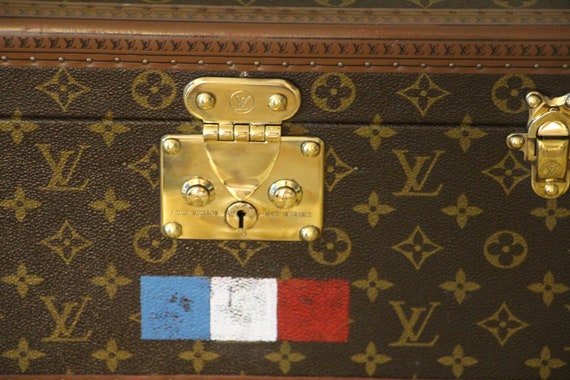 Louis Vuitton Monogram Boite Train Case Vanity Trunk - Brown