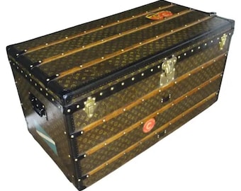 Louis Vuitton Trunk in Monogram Canvas, Vuitton Steamer Trunk 110 cm