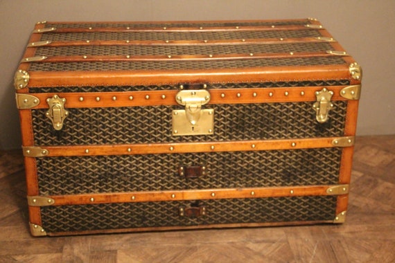 goyard steamer trunk