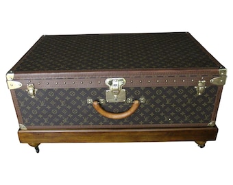 Louis Vuitton Trunk, Louis Vuitton Suitcase, Vuitton Steamer Trunk, Alzer 80
