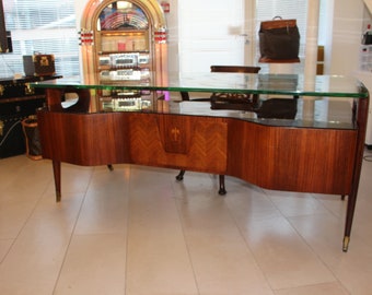 Grande Mid-Century Italian Executive Desk di Vittorio Dassi