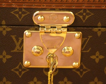 Louis Vuitton Beauty Case Vanity Cosmetic Hard Case LV Authentic 1920's  Vintage