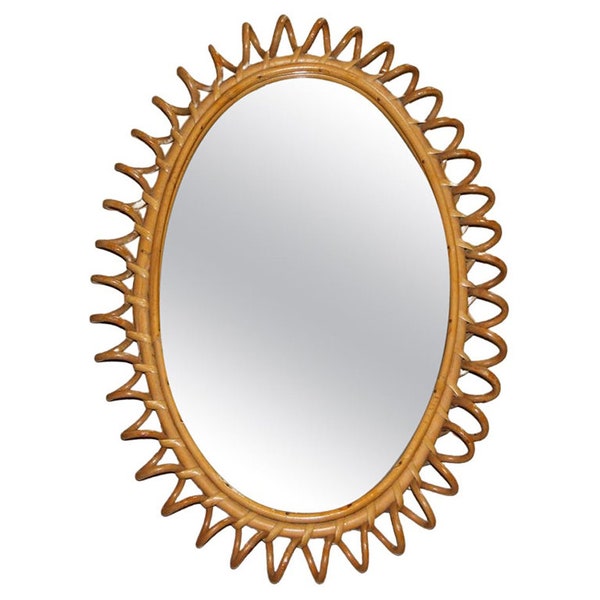 Rattan Mirror Etsy