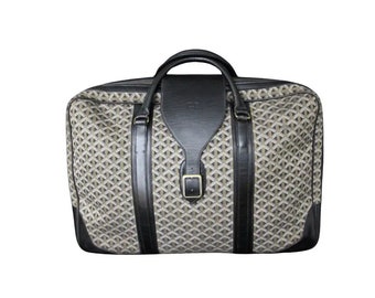 Goyard Suitcase in Woven Canvas, Goyard Steamer Trunk