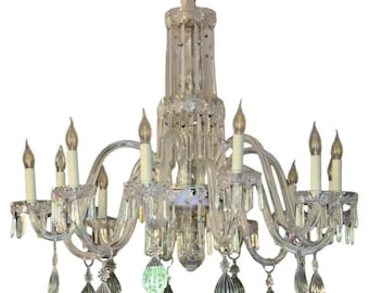 Lámpara de araña de cristal estilo Baccarat