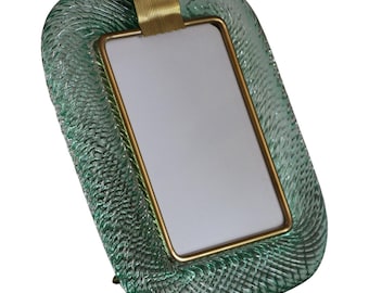 Aquamarine Murano Glass Photo Frame