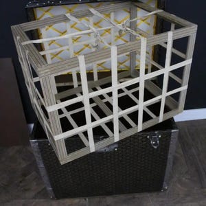 1930-tals Goyard Hattstam, Goyard Trunk, 60 cm Goyard Steamer Trunk bild 7