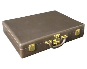 Hermès Dark Brown Leather Briefcase, Hermes Attache, Hermes Bag