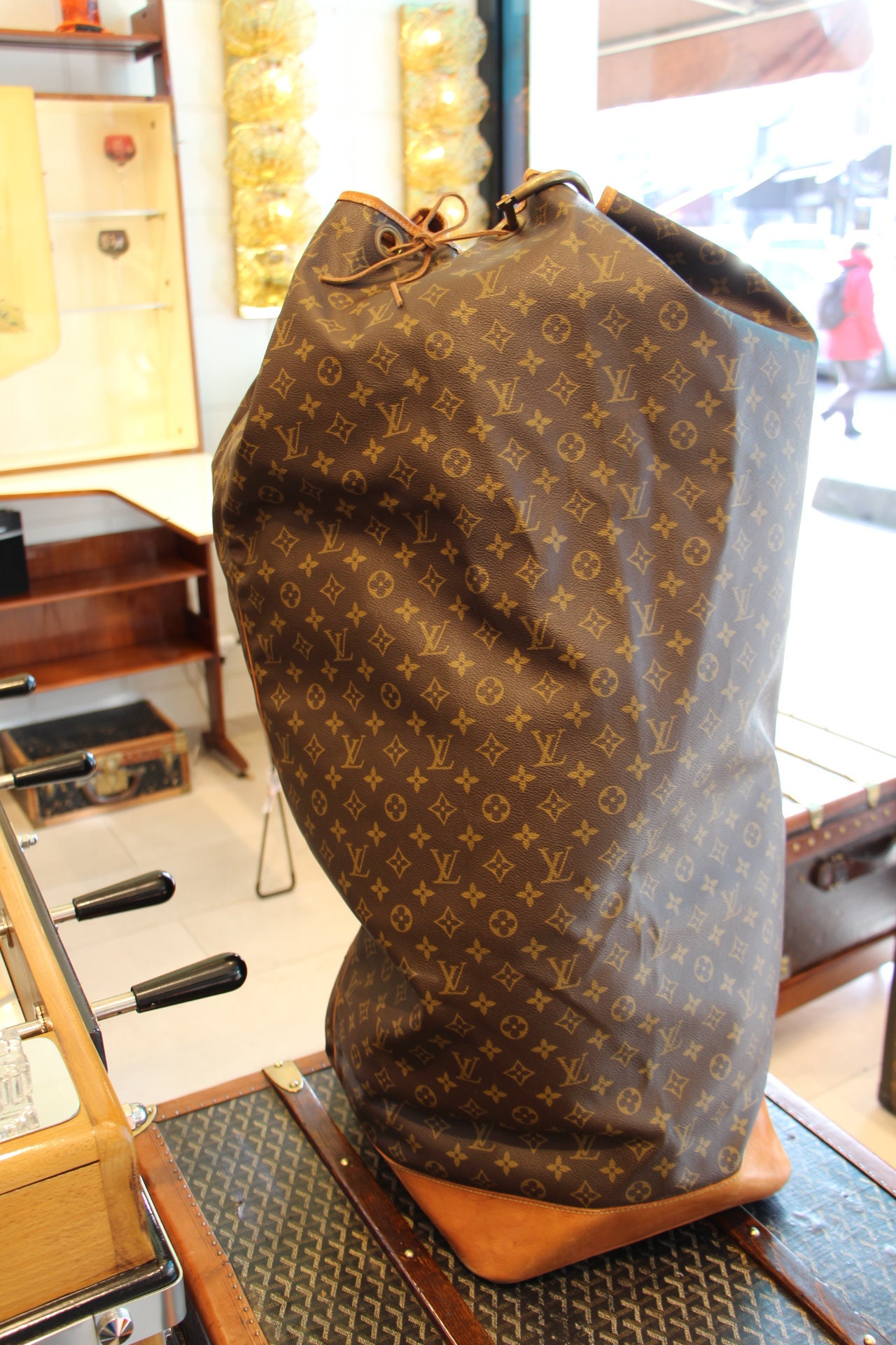 Large Vintage Louis Vuitton Sac Marin Xl Duffle Travel Bag