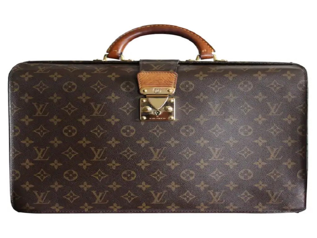 Louis Vuitton Monogram 'Serviette Fermoir' Briefcase Bag