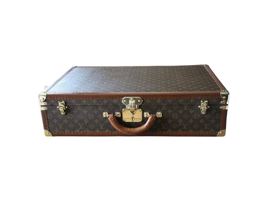 Vintage Louis Vuitton Custom Clear Acrylic LV Monogram Moët Suitcase Trunk  SALE