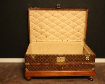 Buy 1920s Louis Vuitton Steamer Trunk in Stenciled Monogram Online in India  