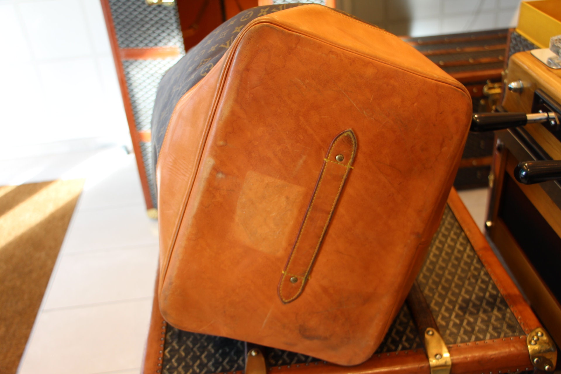 Louis Vuitton Monogram Sac Marin Large Duffle Bag XL Travel Tote Vintage  90s at 1stDibs