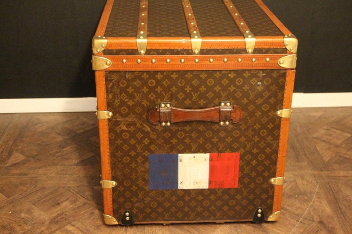 1950s Louis Vuitton Trunk in Monogram 90 Cm 