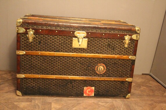 1930s Goyard Trunk , Goyard Steamer Trunk