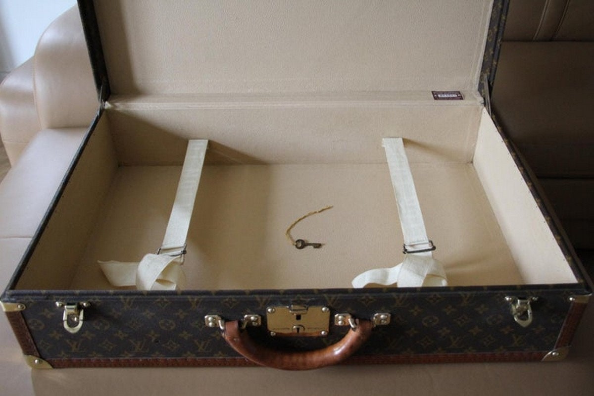 Louis Vuitton Suitcase 70 cm, Louis Vuitton Trunk - Etsy 日本