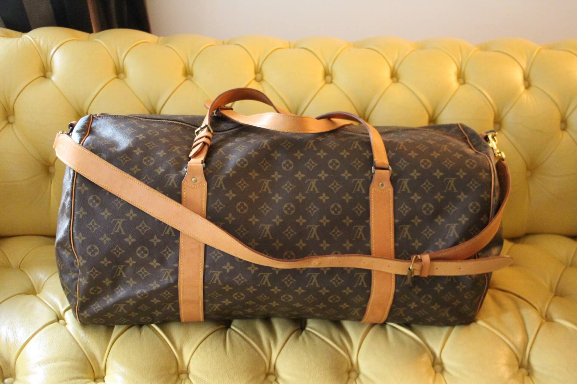 Extra grande Louis monograma Polochon bolsa de - Etsy España