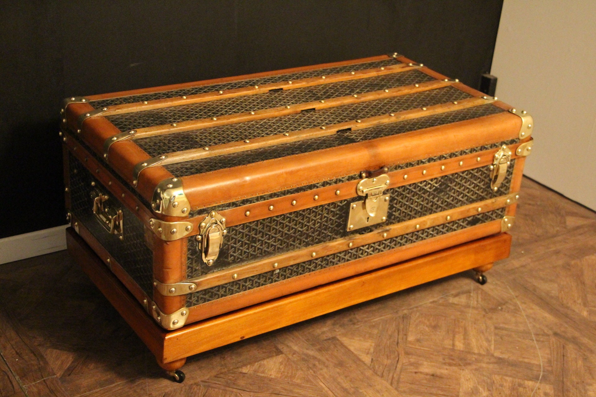 Malle Goyard Cabine 100 cm Ancienne