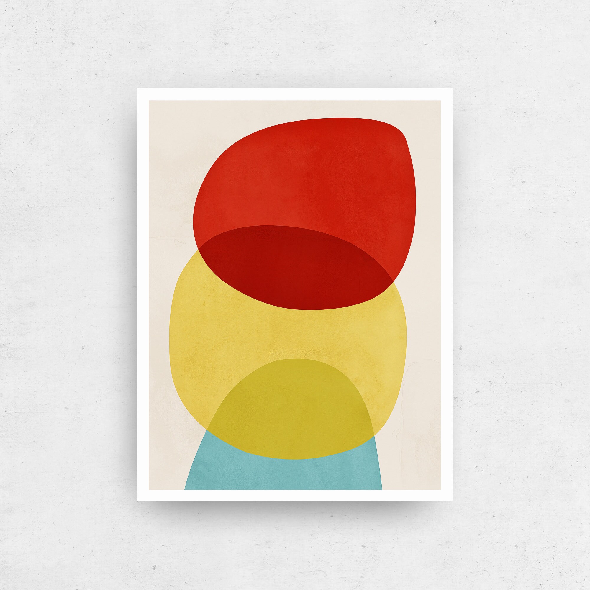 Abstract Circle Art Colorful Art Print Circle Art Print Art Etsy