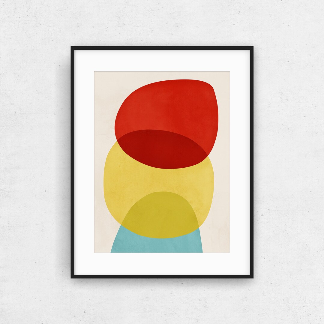 Abstract Circle Art Colorful Art Print Circle Art Print Art Etsy