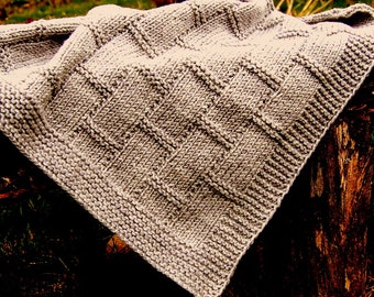 KNITTING PATTERN Easy Baby Blanket ENGLISH