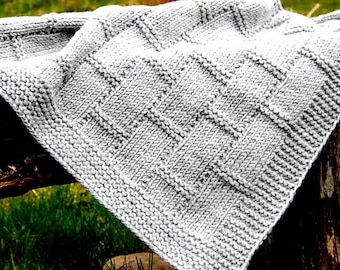 KNITTING PATTERN Easy Baby Blanket ENGLISH