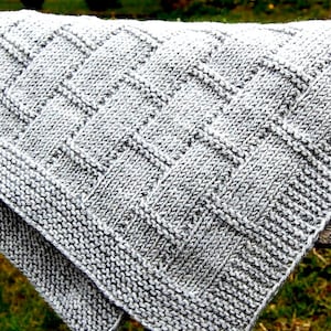 KNITTING PATTERN Easy Baby Blanket ENGLISH