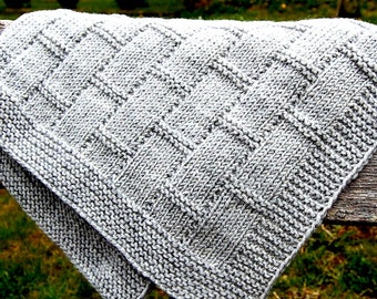 KNITTING PATTERN Easy Baby Blanket ENGLISH