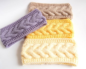 KNITTING PATTERN - Cable Knit Headband Pattern