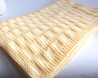 KNITTING PATTERN Easy Baby Blanket ENGLISH