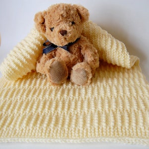 KNITTING PATTERN Easy Beginner Baby Boy Girl  Blanket (2022-11)