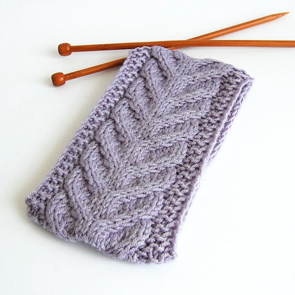 KNITTING PATTERN - Cable Knit Headband Pattern ENGLISH