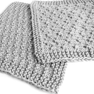 KNITTING PATTERN two easy dishcloth / washcloth beginner